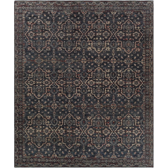BoutiqueRugs Urbancrest Traditional Area Rug - Beige, Burgundy, Charcoal - 2' x 3'