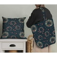 thumbnail image 5 of Soimoi Tissu en Poly Georgette Bleu Couronne & Points Imprimés au Mètre 42 Pouces de Large, 5 of 5