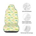thumbnail image 4 of Wukai Armadillo Floral Full Set Car Seat Covers with Soft Padding Universal Auto Front Seats Protector and Cushion Mat, 4 of 5