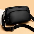 thumbnail image 2 of Bolsa de hombro Bolso casual de cuero genuino Múltiples bolsillos Monedero para teléfono móvil Bolso de ocio para mujer, 2 of 8