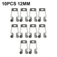 10pcs spring terry clips stainless steel narrow base tools 6mm 28mm