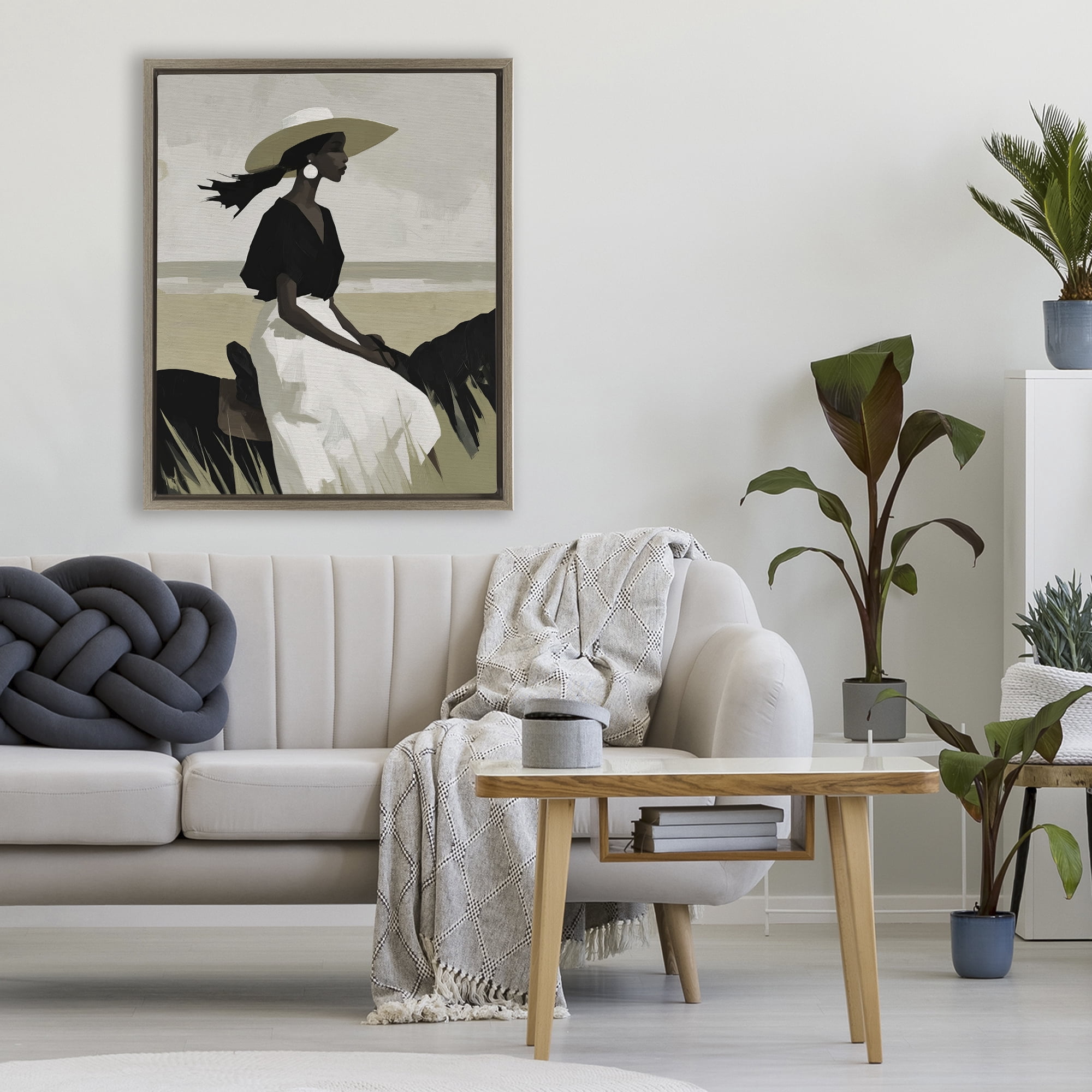 Stupell Industries Equestrian Windswept Muse Brown Framed Floater Canvas Wall Art, design by Svetlana Aleynikova