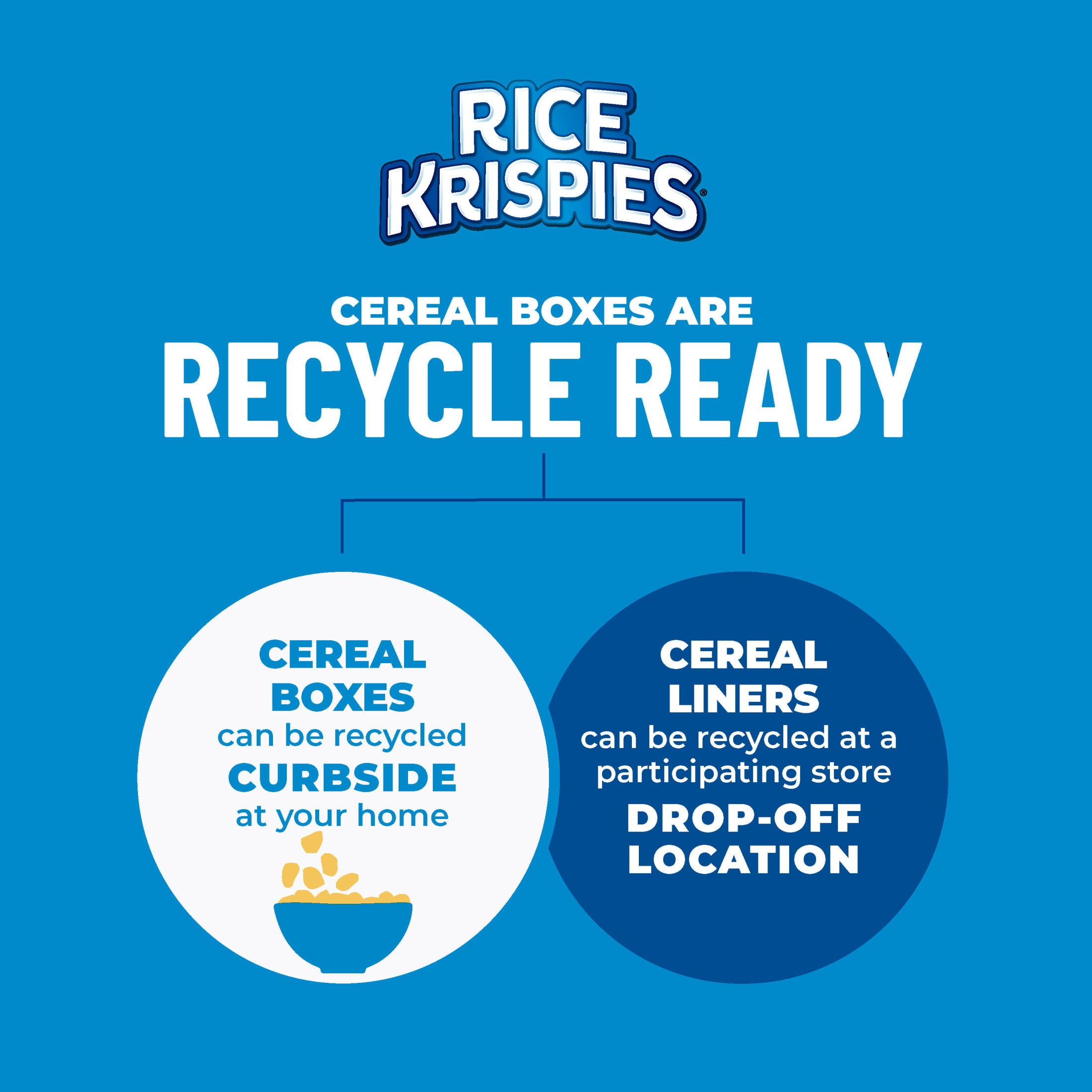 Kellogg's Rice Krispies Original Breakfast Cereal, 8 Vitamins and Minerals, Family Size, 18  oz