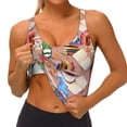 thumbnail image 3 of Fotbe Gnomes Books Tea Cups Sujetador Deportivo Largo sin Aros para Mujer con Almohadillas y Soporte Medio, Transpirable y Absorbente, Camiseta Tipo Chaleco o Tank Top-Medium, 3 of 8