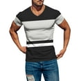 thumbnail image 1 of BOBOGOJP T-Shirts pour Hommes Col Rond en Coton Imprimé Mode Urbaine Décontracté (Noir,TTG), 1 of 5