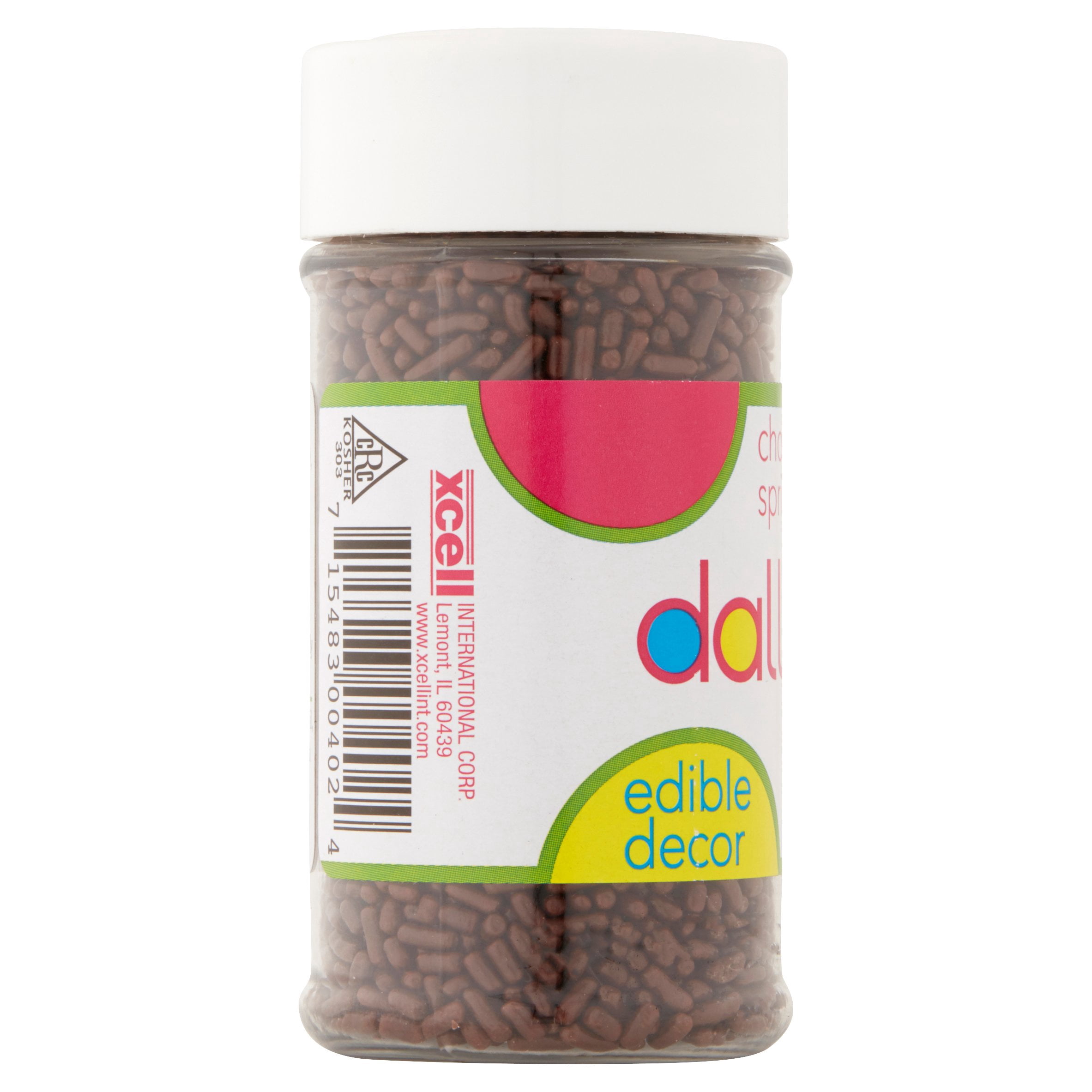 Dallies Chocolate Sprinkles Edible Decor, 2.7 oz