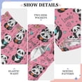 thumbnail image 4 of Wobogo Painted Heart Panda Long Pajama Pants Bottoms Soft Sleepwear with Pockets, 4 of 9