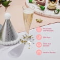 thumbnail image 5 of 100 Gold Plastic Champagne Flutes - 4.5 oz Disposable Champagne Glasses for Toasting at Weddings, Mimosas, Cocktails, Great Gatsby Party Decorations, and Events, 5 of 6
