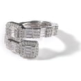 thumbnail image 3 of 14K Gold Open Geometric Moissanite Ring, Modern Design for Men, Ideal Birthday Gift for Men, 3 of 7