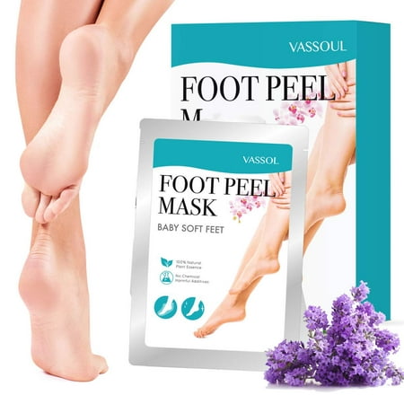 Vassoul Foot Peel Mask, Exfoliating Calluses and Dead Skin Remover, Baby Your Feet (Best Way To Remove Calluses From Feet)