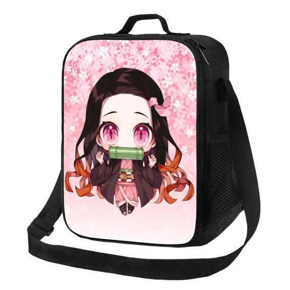 Demon Slayer Kamado Nezuko Lunch Bag Lunch Box Lightweight Durable Lunch Tote Bag Portable Reusable Lunch Box Tote For Work Sport Picnic Camping