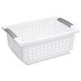 thumbnail image 1 of Panier empilable moyen de Sterilite en blanc, 1 of 3