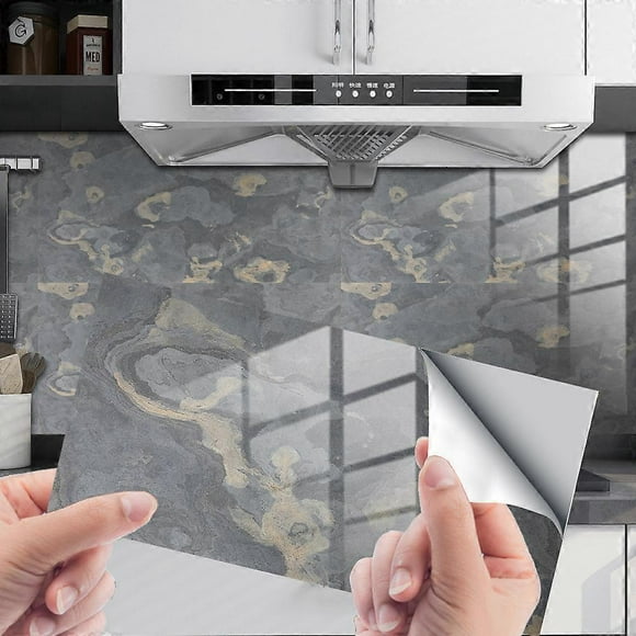 Rock Slate Marble Crystal Grain Film Tile Decal Home Decor Waterproof Floor Wall Sticker 16 Sheets