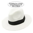thumbnail image 5 of LShunze Womens Sun Straw Hat Wide Brim UPF 80 Summer Hat Foldable Packable Floppy Beach Hats for Women，Breathable Lightweight Hat with Neck Coverage Perfect Fit Sun Hat, 5 of 8
