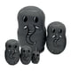 thumbnail image 4 of 5 Unids Nesting Doll Coleccionable Hecho a Mano Novedad Artesanía Figuras Apilables Matryoshka Dolls para el Hogar Fiesta de Halloween Suministros Dec Hugo Muñeca rusa, 4 of 10