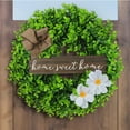 thumbnail image 6 of Biezeib Farmhouse Eucalyptus Wreath Artificial Green Garland with Flowers Letter Signs Ornament for Wall Front Door Decoration, 6 of 6