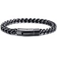thumbnail image 1 of Stainless Steel Retro Vintage Chain Style Classic Plain Biker Party Strand Bracelet, 1 of 5