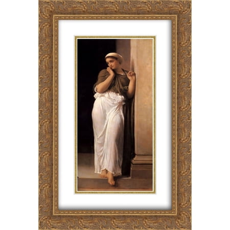 Frederic Leighton 2x Matted 14x24 Gold Ornate Framed Art Print 'Nausicaa'