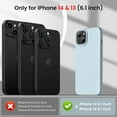 thumbnail image 4 of for iPhone 14 Case, iPhone 13 Case Shockproof Liquid Silicone Protective Phone Case with Soft Anti-Scratch Microfiber Lining Ultra Slim Drop Protection Phone Cover 6.1 inch(Light Blue), 4 of 12
