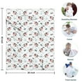 thumbnail image 4 of White Cow Milk Word Pattern Blanket,Comfortable Soft Flannel Throw Blanket,All Season,Warm Lightweight Blankets for Sofa Bed Couch Living Room Chair,30"x40", 4 of 4