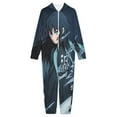 thumbnail image 3 of Demon Slayer Muichiro Tokito Kids Hooded Jumpsuit Union Suit Onesie One Piece Blanket for Boys Girls, 3 of 7