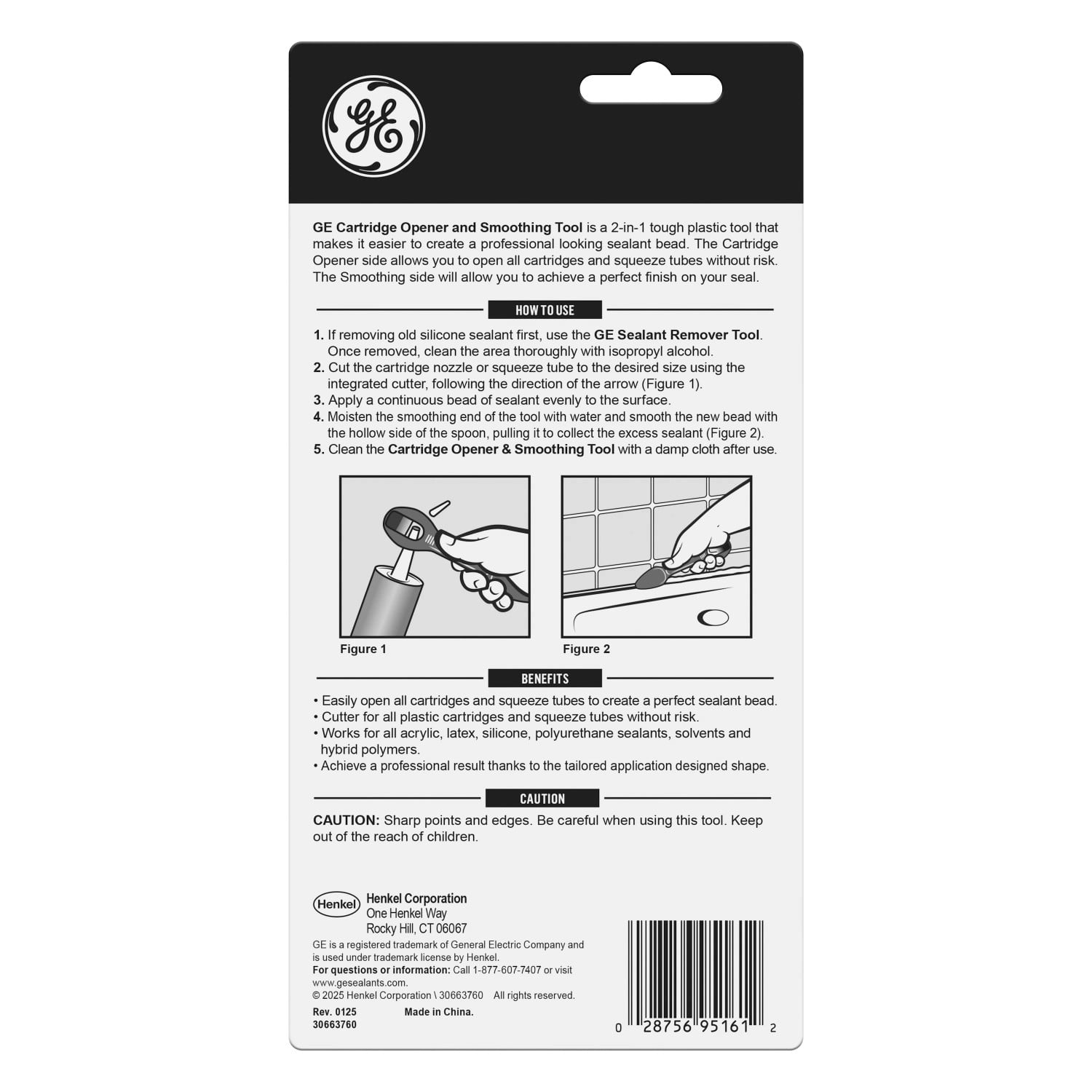 GE Cartridge Opener and Smoothing Tool, Pack of 1, Black 1 Piece Tool