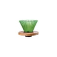 thumbnail image 3 of Sentmoon Glass Coffee Filter Mug Reusable Drip Brewer Cup wirh Removable Wooden Base Hand Brew Pour Over Filter for Home office Travel Use, 3 of 7