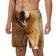 thumbnail image 1 of Balery Happy Fluffy Running Dog Bañador para hombre, shorts de playa de secado rápido con entrepierna y forro de compresión-3X-Large, 1 of 6