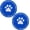 Deep Blue & White, variant on 2PCS Bling Car Cup Holder Coaster, Universal Dog/Cat Paw Auto Non-Slip Crystal Rhinestone Cup Holder Coaster, 2.75In Universal Non-Slip Recessed Car Interior Accessories (Black & White)