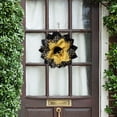 thumbnail image 3 of karymi Clearance Spring Colorful Wreath Sunflower Bee Festival Wreath Decoration, 3 of 7