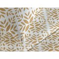 thumbnail image 3 of Ambesonne Floral Quilted Coverlet 2 Pcs, Art Geometric Flowers Leaves, Twin Size, Ivory and Pale Brown, 3 of 4