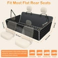 thumbnail image 5 of Back Seat Extender for Dogs, Hard Bottom Dog Car Seat Cover for Back Seat with Removable Pad, Waterproof Dog Hammock for Car, Rear Seat Protector Holds 400lbs for Car, SUV, Truck, Black, 5 of 9