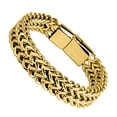thumbnail image 1 of Pulsera punk simple y dominante de hip-hop para hombres de acero de titanio de doble capa gruesa de hip-hop, 1 of 5
