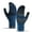 wathet, variant on Knitted gloves Men's autumn and winter plush gloves Color matching offset screen thermal gloves