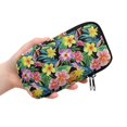 thumbnail image 2 of SEANATIVE Neoprene Eyewear Pouch Zipper Glasses Case Shockproof Anti-Scratch Eyeglasses Case Lightweight Women Men Sunglasses Holder Bag for Outdoor Office Travel, Tropical Floral Leaf, 2 of 7
