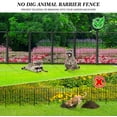 thumbnail image 6 of Decorative Garden Metal Fence Black 108ft×40in 2 Panels Wire Rustproof Folding Animal Barrier Border Heavy Duty Iron Landscape Edging Privacy Fencing Patio Flower Bed for Yard Dog Outdoor Fences, 6 of 6