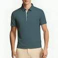 thumbnail image 5 of Men's Short Sleeve Polo Shirt Nylon Shirt Summer Shirts Cool, 5 of 7