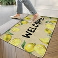 thumbnail image 2 of Lemon Welcome Door Mat Low-Profile Farmhouse Non-Slip Doormat Indoor Outdoor Front Door Floor Decorations Throw Rug Burlap 17 X 30 Inch, 2 of 5