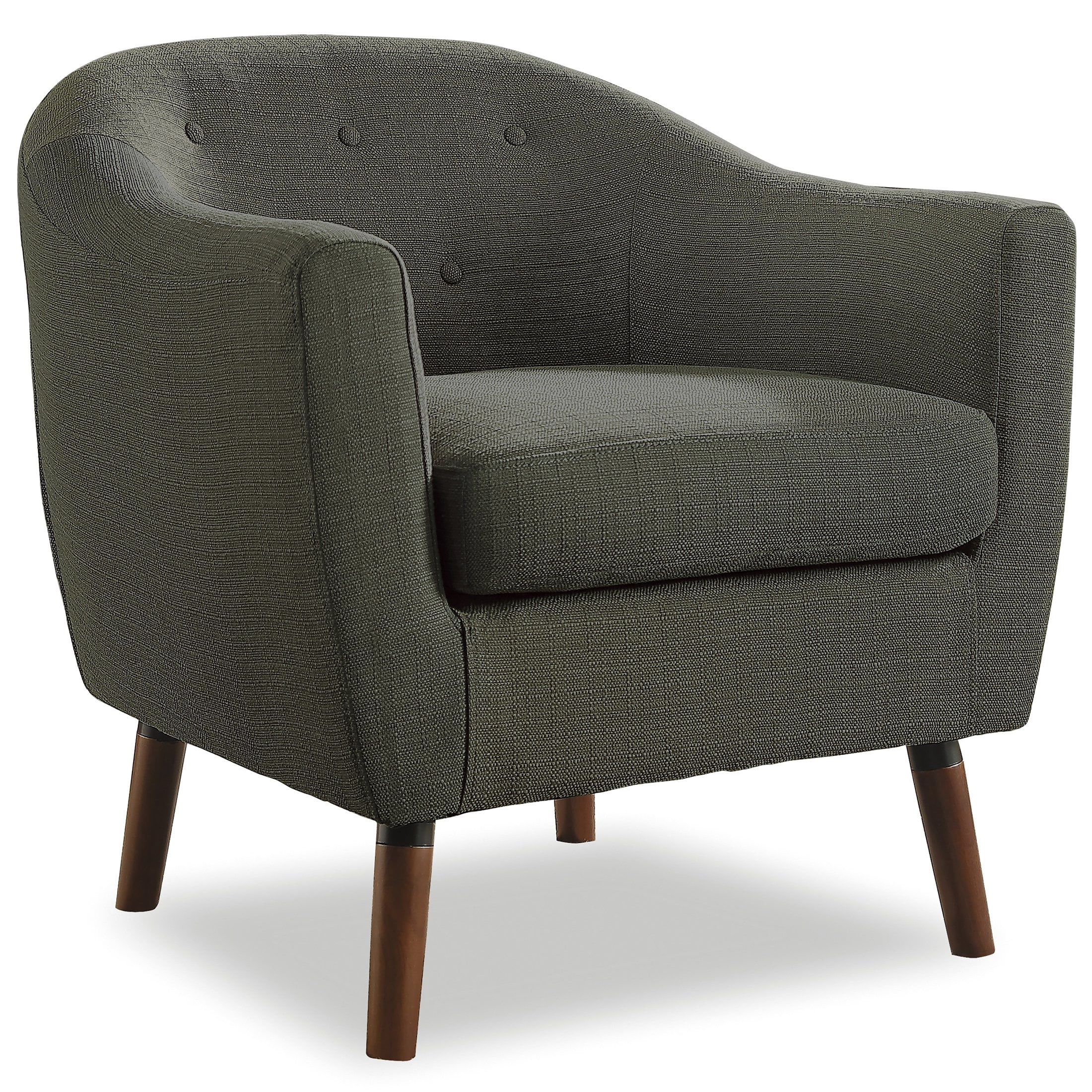 OakvillePark Vesper Fabric Upholstered Accent Chair, Sage Gray