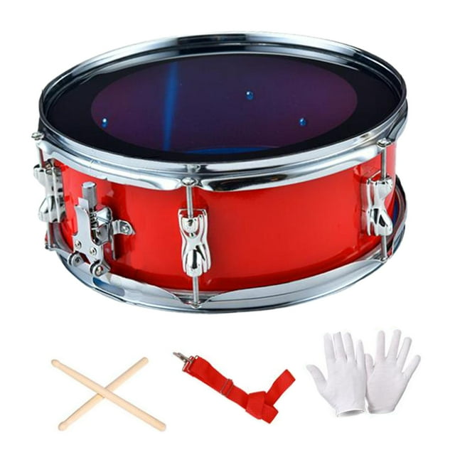 pitrice Safe Fun avec Instrument de Percussion Caisse Claire 13 Pouces Offrant Son et Performance Exceptionnelle Rouge 35x14CM