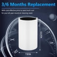 thumbnail image 4 of 2 Pack Blue Pure 411 Filter Replacement Compatible with Blueair Blue Pure 411 Genuine, 411+, 411 Auto and MINI Air Purifiers, H13 True HEPA Filter, Particle and Activated Carbon by, 4 of 6