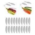 thumbnail image 3 of 2x 20 XCuchillas Giratorias de Metal de , Señuelos Pesca Cucharillas Cucharas de Pesca, Aparejos, Cebos, para Señuelos de Bricolaje, 3 of 8