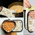 thumbnail image 5 of Yayeee Oven Mitts and Pot Holder Set of 2 Heat Resistant Kitchen Gloves Baking Hot Pad, Birds Sunflowers, 5 of 5