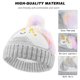 thumbnail image 2 of 1 conjunto de gorro y guantes de punto gris para niño, 2 of 4