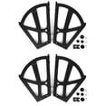 thumbnail image 2 of Juego de 4 bisagras para muebles con placas abatibles para cajones y bastidores de marco para un giro suave, 2 of 8