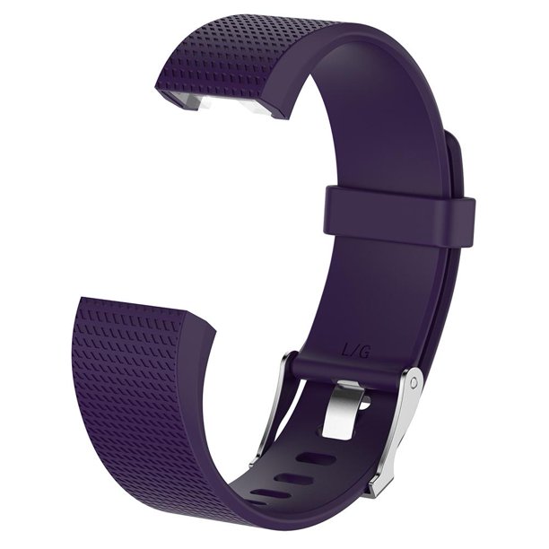 Correa de pulsera de silicona para reloj Fitbit Charge 2 (Deep Purple L) Ehuebsd Para estrenar