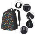 thumbnail image 2 of Easygdp Vintage Records Mochila de Gran Capacidad Minimalista Ideal para Escuela, Viajes y Uso Diario, 2 of 6