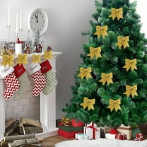 Christmas Gift Decor Christmas Tree Decoration Pearl Bow Hanging Ornament Christmas Ornament Set