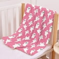 thumbnail image 2 of Pink Ghosts Blanket for Girls Women Kids Fleece Lightweight Throws Blanket Spooky for Boys Soft Flannel Blankets Decorations-40 x50, 2 of 6