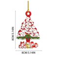 thumbnail image 5 of Adorno de Navidad Árbol encantador Regalo Adorno Árbol de Navidad Decoración de fiesta colgante Wmkox8yii fhajkh5302, 5 of 5